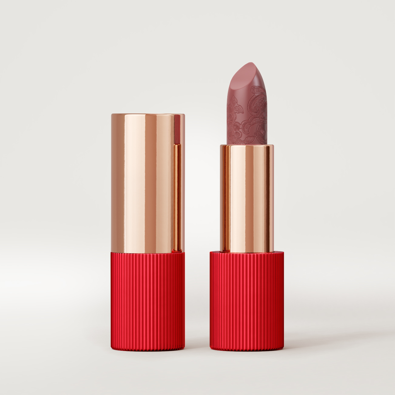 La Perla Matte Silk Lipstick 101 - Nude Red