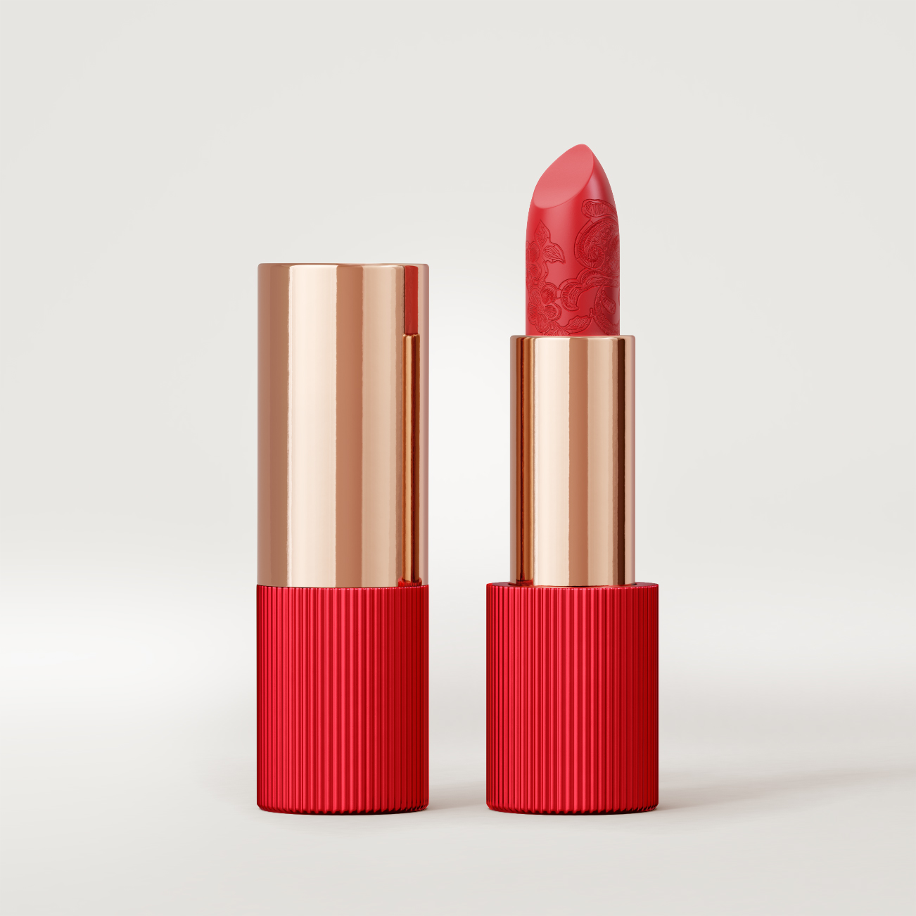 La Perla Matte Silk Lipstick 103 - Coral Red